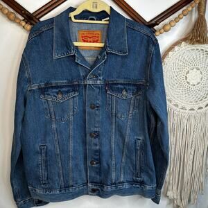 Levi's Blue Denim Jean Button Down Jacket